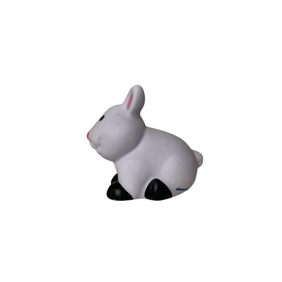 Fisher Price Little People Black White Bunny Rabbit Easter Farm Pet Ark Zoo - Picture 5 of 6